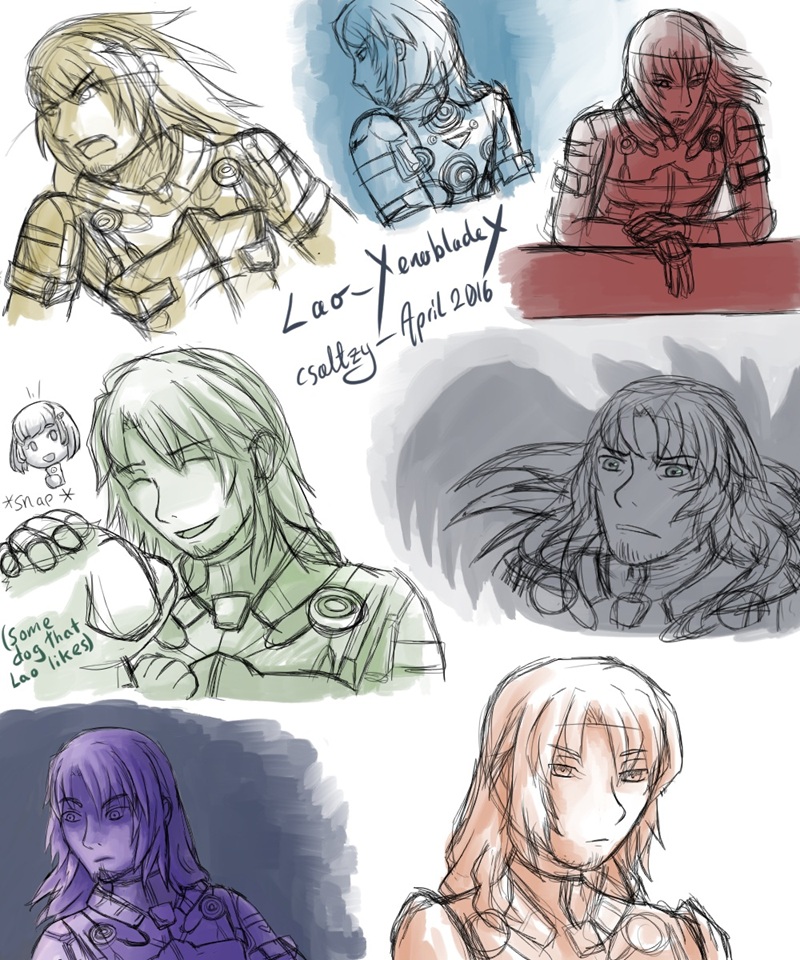 Various Lao expression doodles.